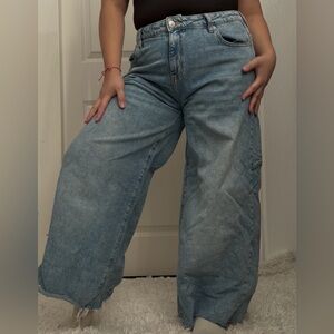 Forever 21 Light Blue Flare Jeans